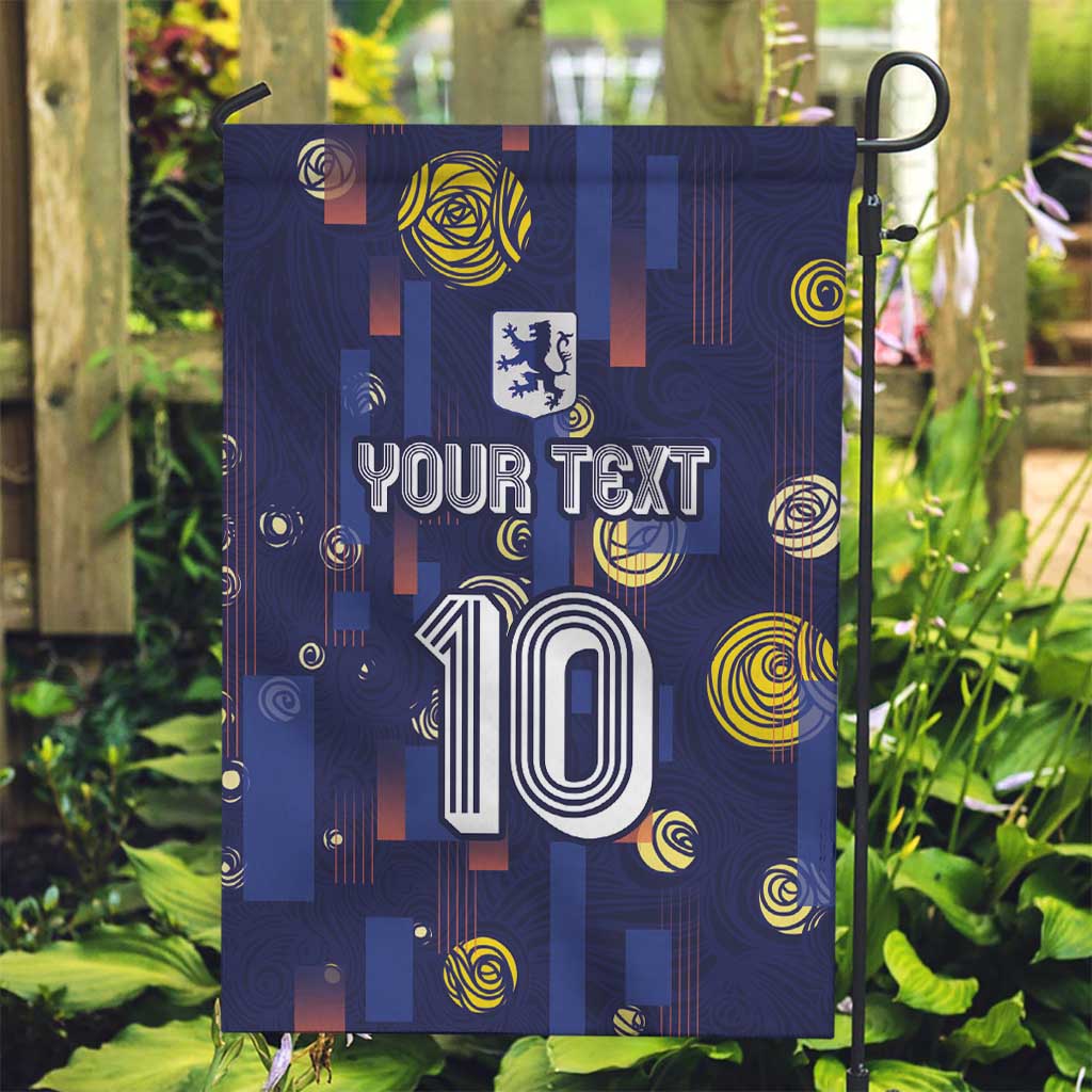 Custom Netherlands Football Garden Flag Starry Night Style