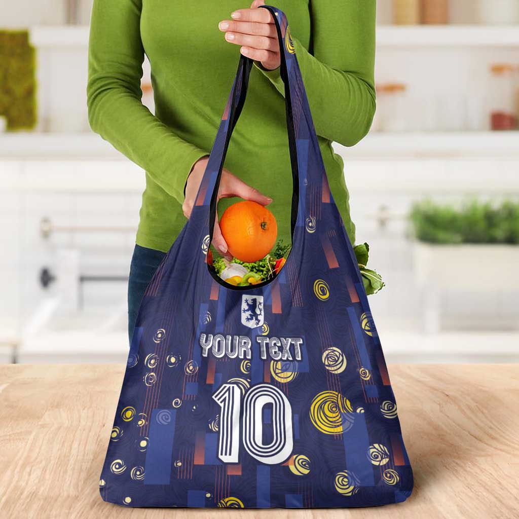 Custom Netherlands Football Grocery Bag Starry Night Style