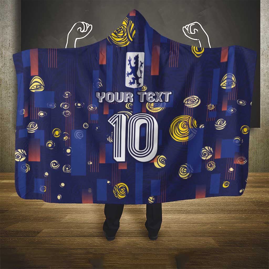 Custom Netherlands Football Hooded Blanket Starry Night Style