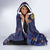 Custom Netherlands Football Hooded Blanket Starry Night Style