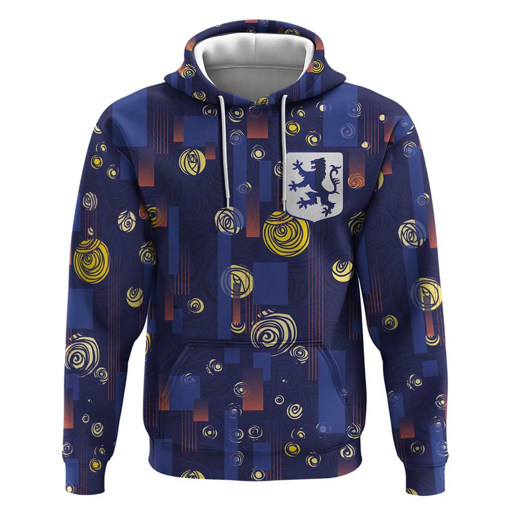 Custom Netherlands Football Hoodie Starry Night Style
