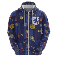 Custom Netherlands Football Hoodie Starry Night Style
