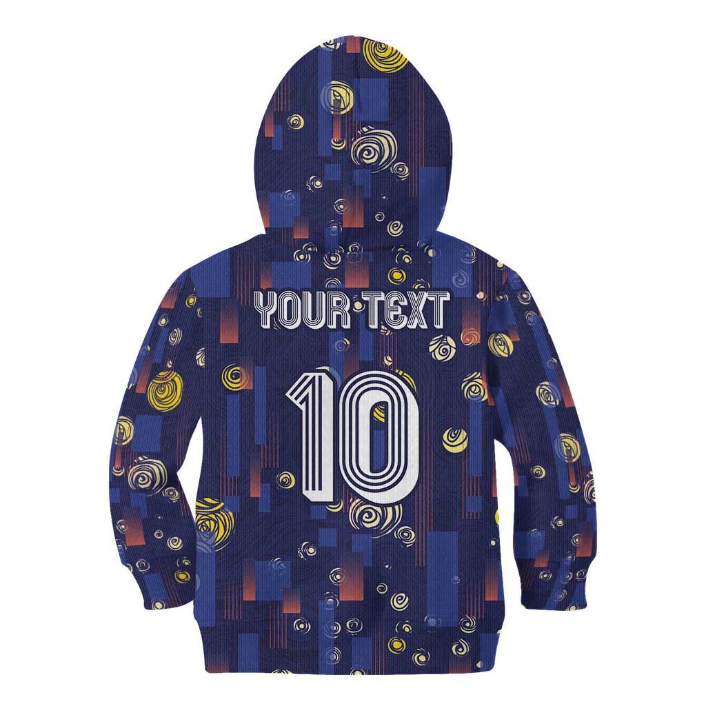 Custom Netherlands Football Kid Hoodie Starry Night Style
