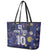 Custom Netherlands Football Leather Tote Bag Starry Night Style