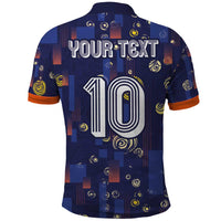 Custom Netherlands Football Polo Shirt Starry Night Style