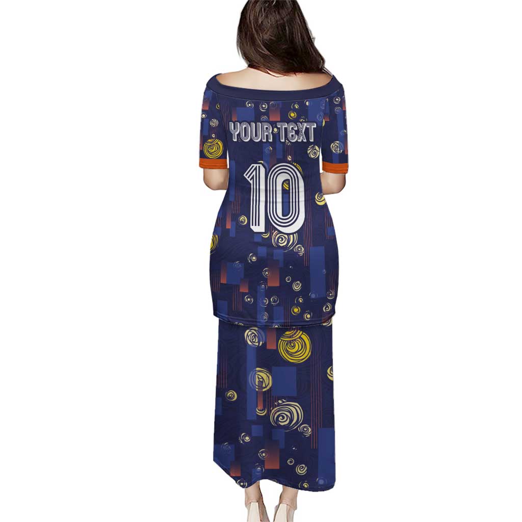 Custom Netherlands Football Puletasi Starry Night Style