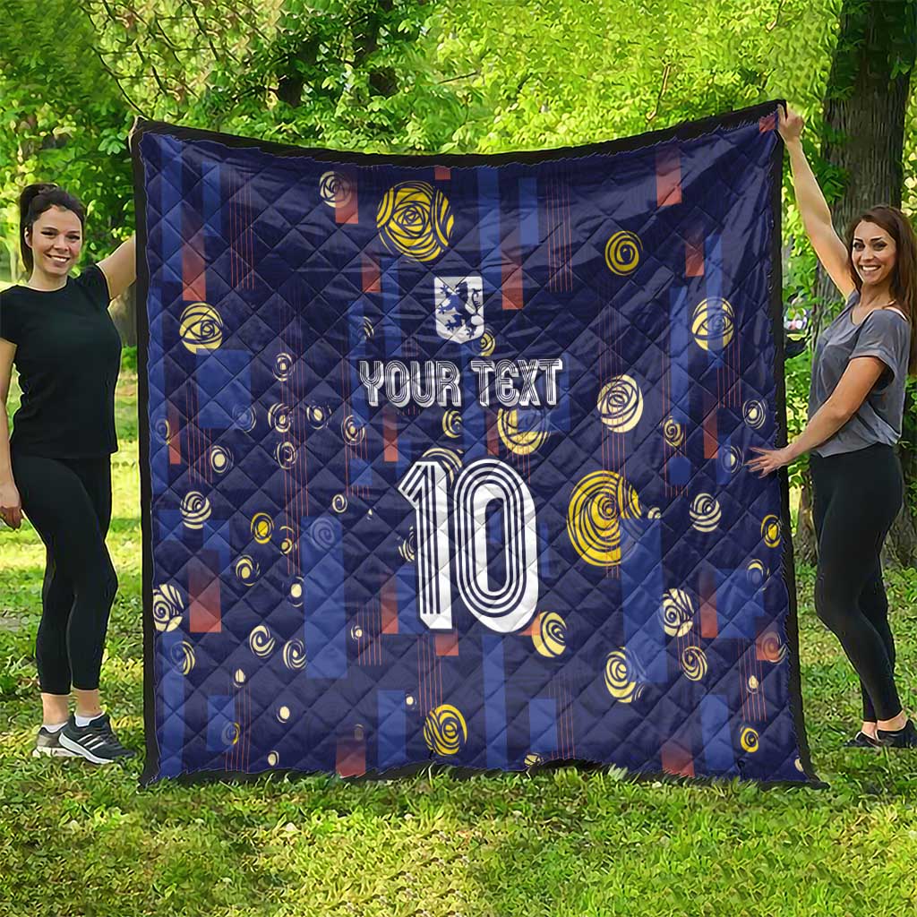 Custom Netherlands Football Quilt Starry Night Style
