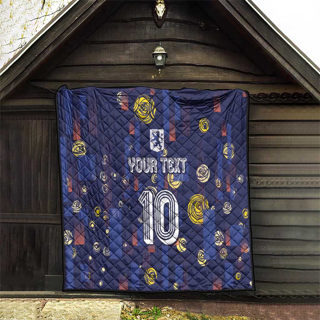 Custom Netherlands Football Quilt Starry Night Style