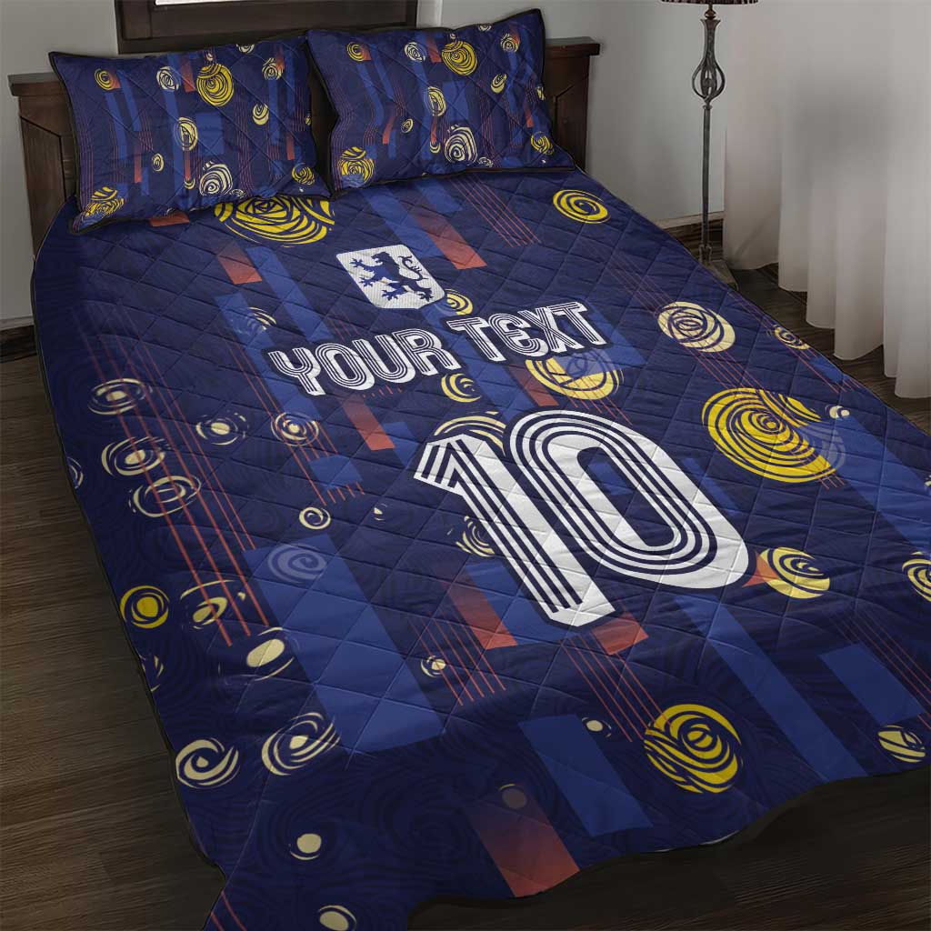 Custom Netherlands Football Quilt Bed Set Starry Night Style