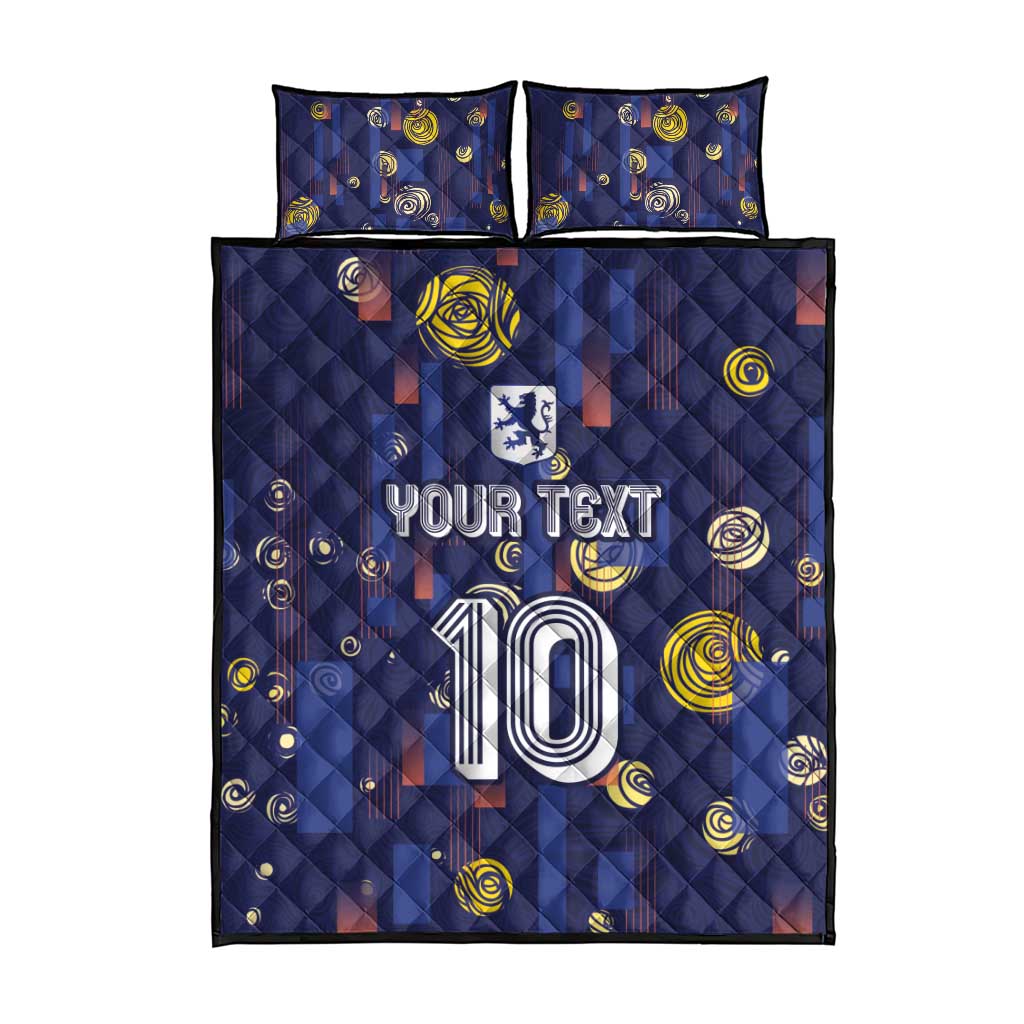 Custom Netherlands Football Quilt Bed Set Starry Night Style