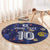 Custom Netherlands Football Round Carpet Starry Night Style
