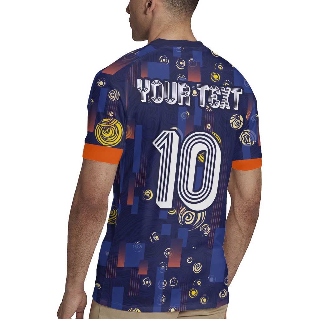 Custom Netherlands Football Rugby Jersey Starry Night Style