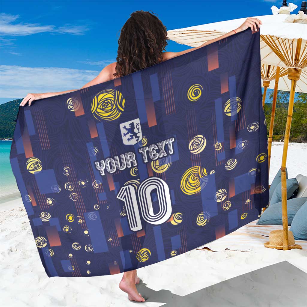 Custom Netherlands Football Sarong Starry Night Style