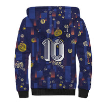 Custom Netherlands Football Sherpa Hoodie Starry Night Style