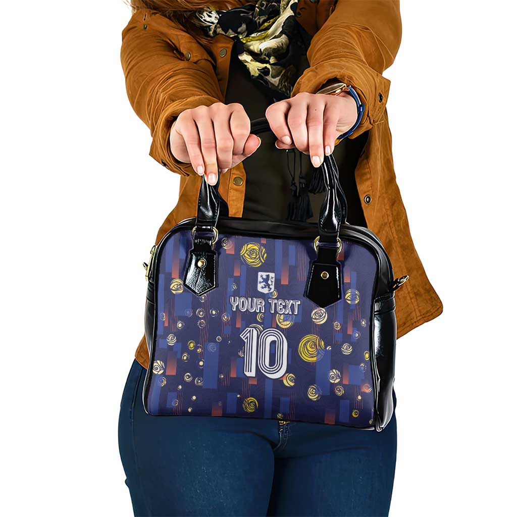 Custom Netherlands Football Shoulder Handbag Starry Night Style