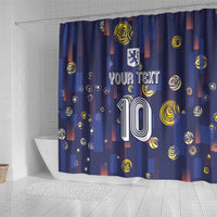 Custom Netherlands Football Shower Curtain Starry Night Style