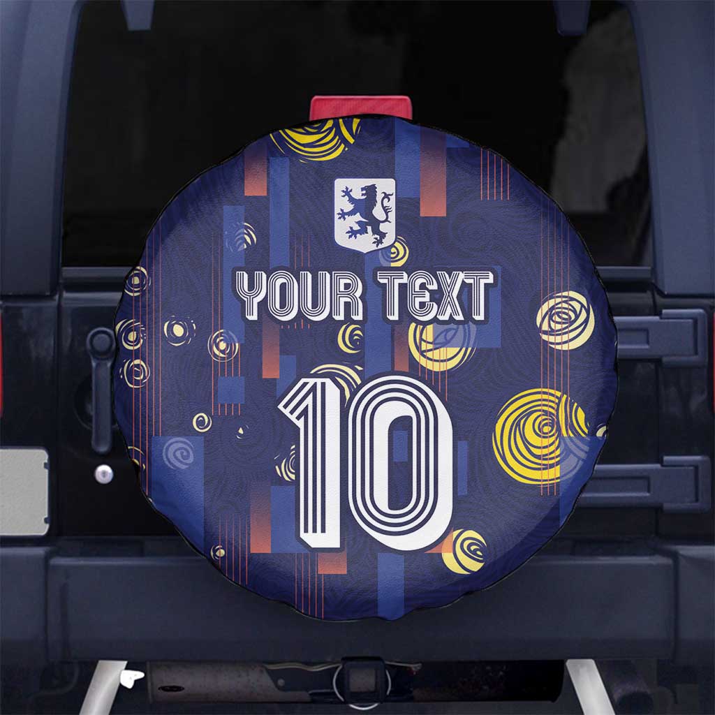 Custom Netherlands Football Spare Tire Cover Starry Night Style