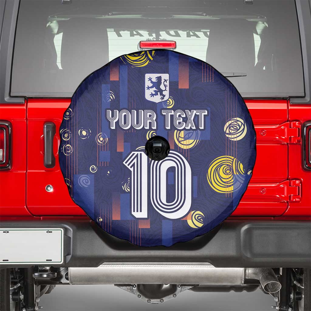 Custom Netherlands Football Spare Tire Cover Starry Night Style