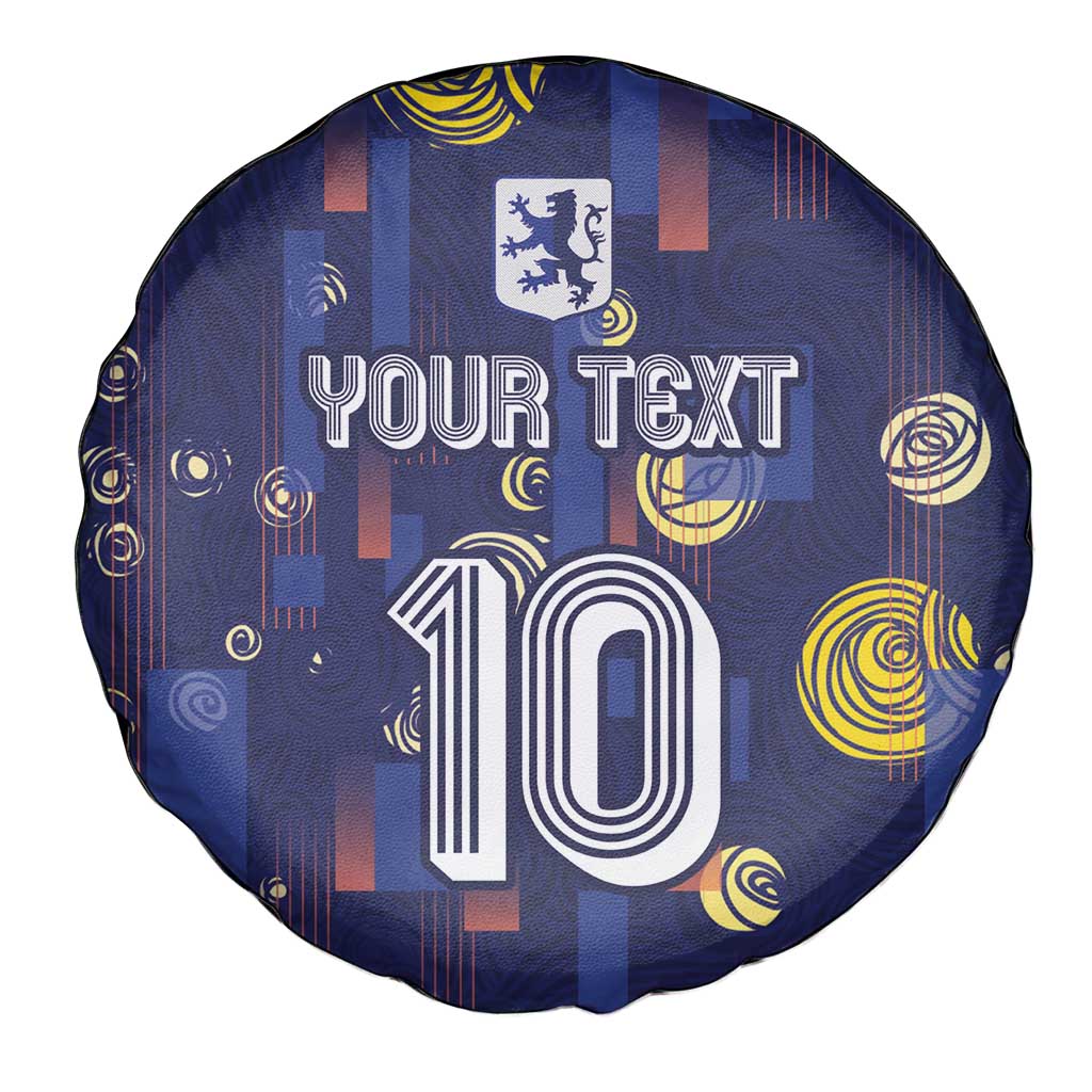 Custom Netherlands Football Spare Tire Cover Starry Night Style