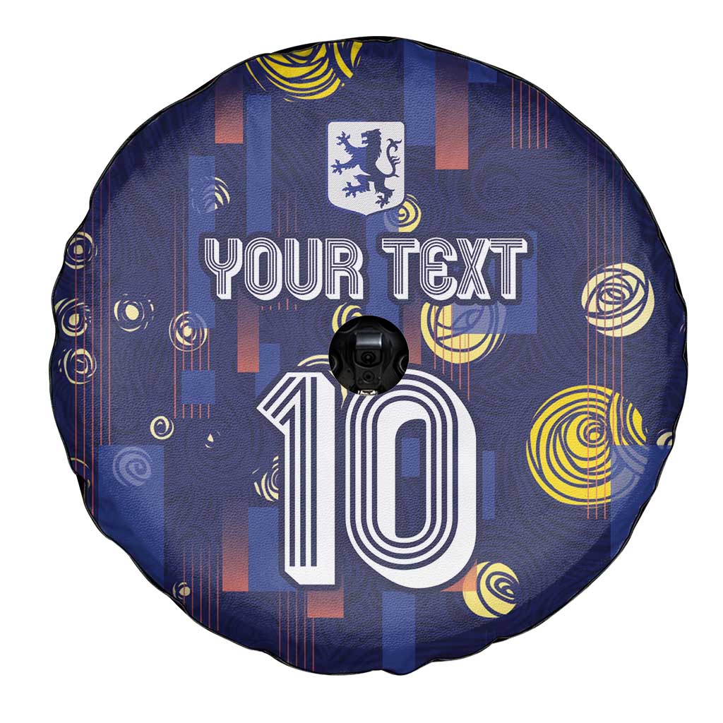 Custom Netherlands Football Spare Tire Cover Starry Night Style