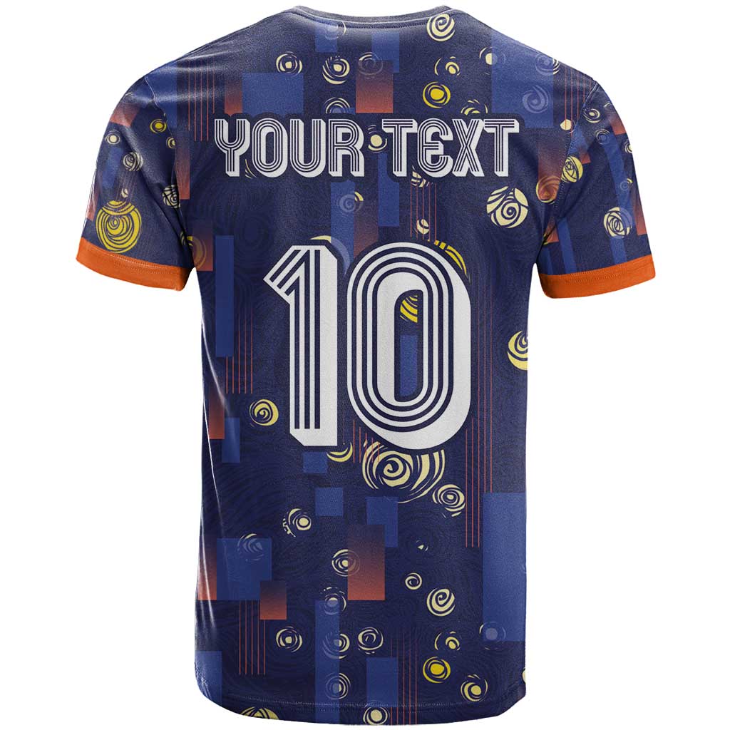 Custom Netherlands Football T Shirt Starry Night Style