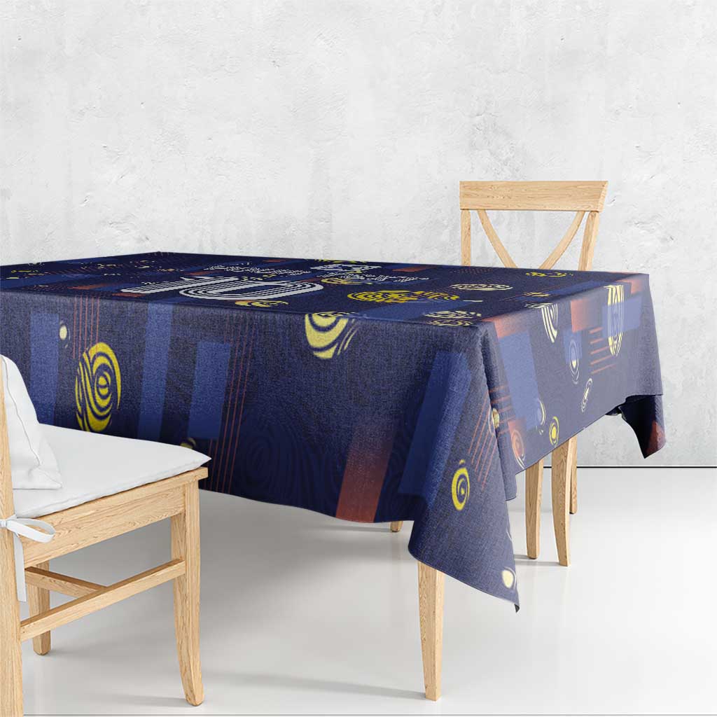Custom Netherlands Football Tablecloth Starry Night Style