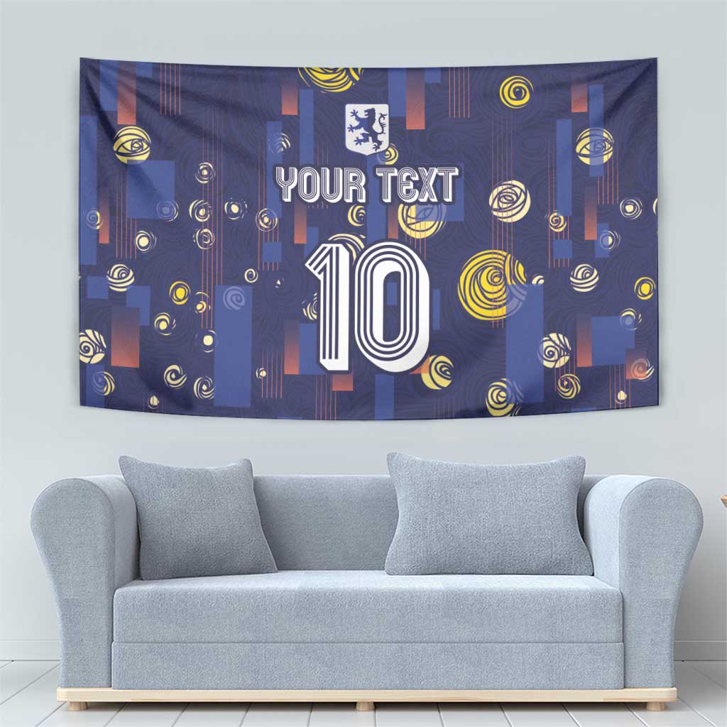 Custom Netherlands Football Tapestry Starry Night Style