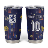 Custom Netherlands Football Tumbler Cup Starry Night Style