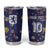 Custom Netherlands Football Tumbler Cup Starry Night Style