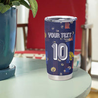 Custom Netherlands Football Tumbler Cup Starry Night Style