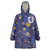 Custom Netherlands Football Wearable Blanket Hoodie Starry Night Style