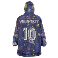 Custom Netherlands Football Wearable Blanket Hoodie Starry Night Style