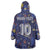 Custom Netherlands Football Wearable Blanket Hoodie Starry Night Style
