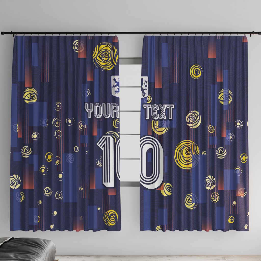 Custom Netherlands Football Window Curtain Starry Night Style