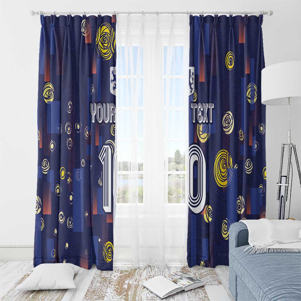 Custom Netherlands Football Window Curtain Starry Night Style