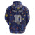 Custom Netherlands Football Zip Hoodie Starry Night Style