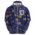 Custom Netherlands Football Zip Hoodie Starry Night Style