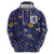 Custom Netherlands Football Zip Hoodie Starry Night Style