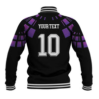 Custom Uruguay National Football Baseball Jacket La Celeste South America Wildcat Neon Graphic