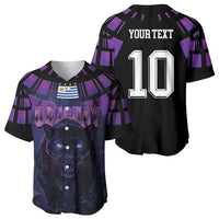 Custom Uruguay National Football Baseball Jersey La Celeste South America Wildcat Neon Graphic