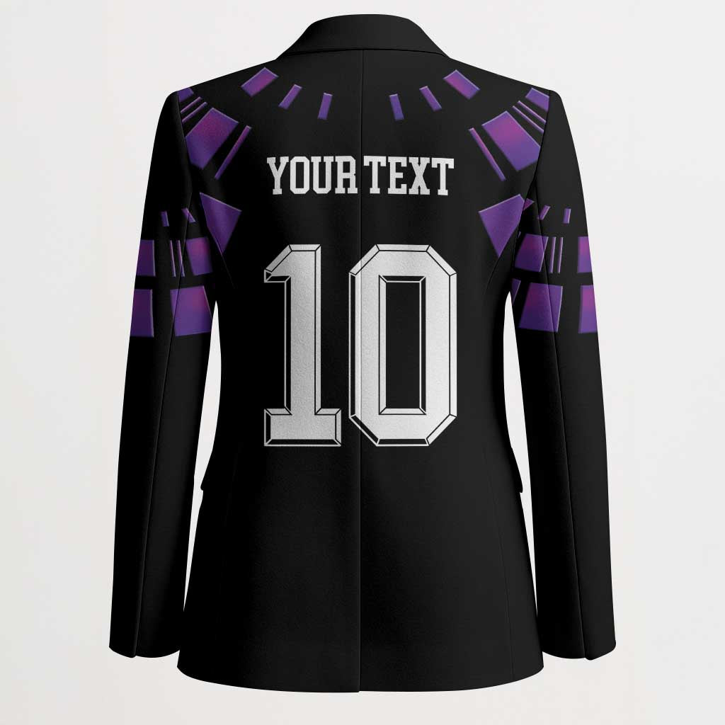 Custom Uruguay National Football Blazer La Celeste South America Wildcat Neon Graphic