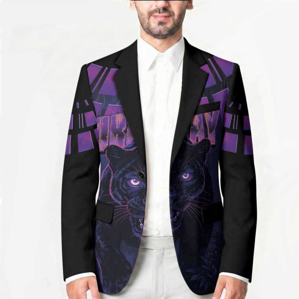 Custom Uruguay National Football Blazer La Celeste South America Wildcat Neon Graphic