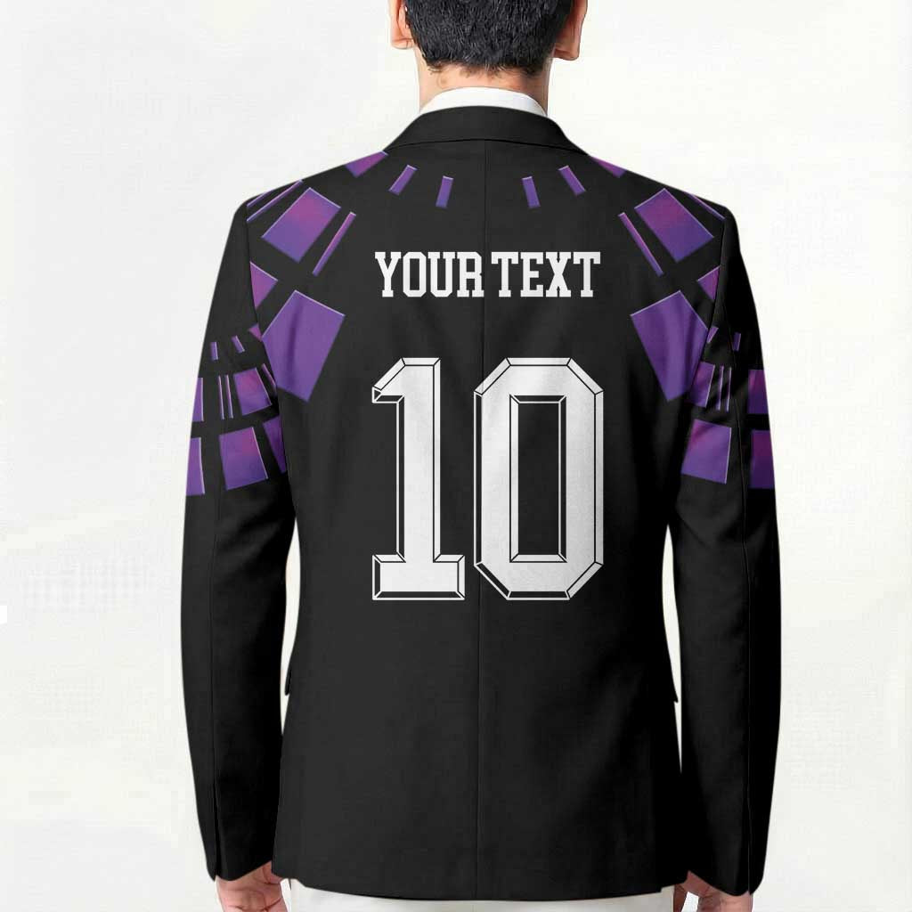 Custom Uruguay National Football Blazer La Celeste South America Wildcat Neon Graphic