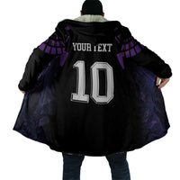 Custom Uruguay National Football Cloak La Celeste South America Wildcat Neon Graphic