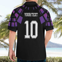 Custom Uruguay National Football Hawaiian Shirt La Celeste South America Wildcat Neon Graphic