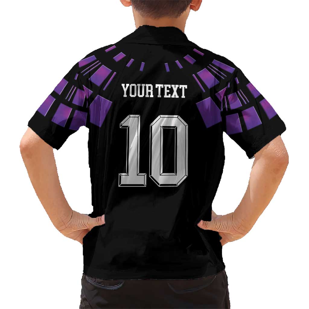 Custom Uruguay National Football Hawaiian Shirt La Celeste South America Wildcat Neon Graphic