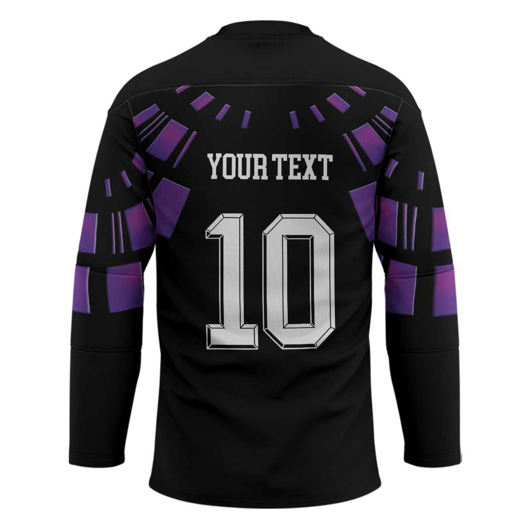 Custom Uruguay National Football Hockey Jersey La Celeste South America Wildcat Neon Graphic