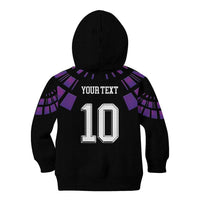 Custom Uruguay National Football Kid Hoodie La Celeste South America Wildcat Neon Graphic