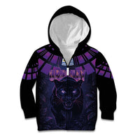 Custom Uruguay National Football Kid Hoodie La Celeste South America Wildcat Neon Graphic