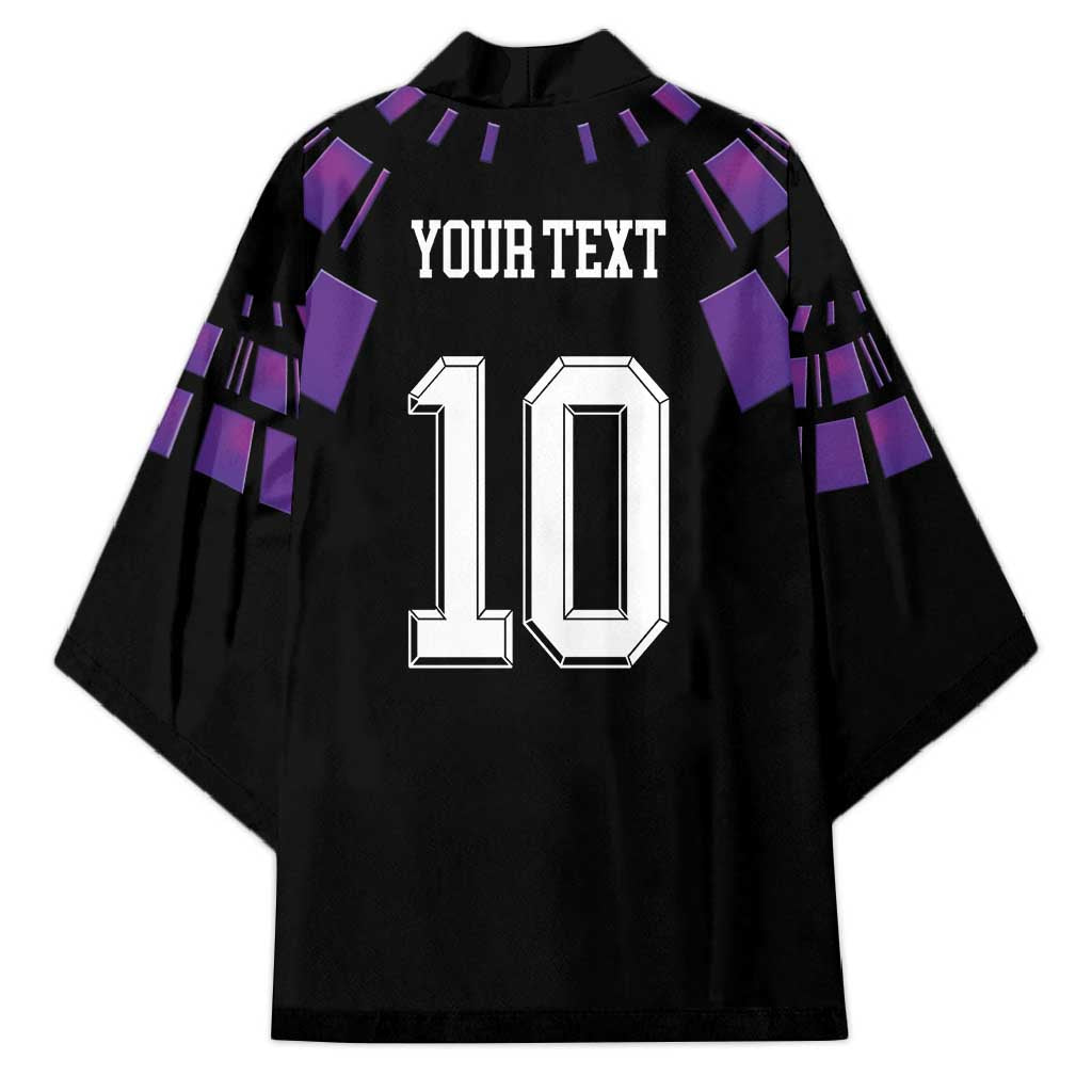 Custom Uruguay National Football Kimono La Celeste South America Wildcat Neon Graphic